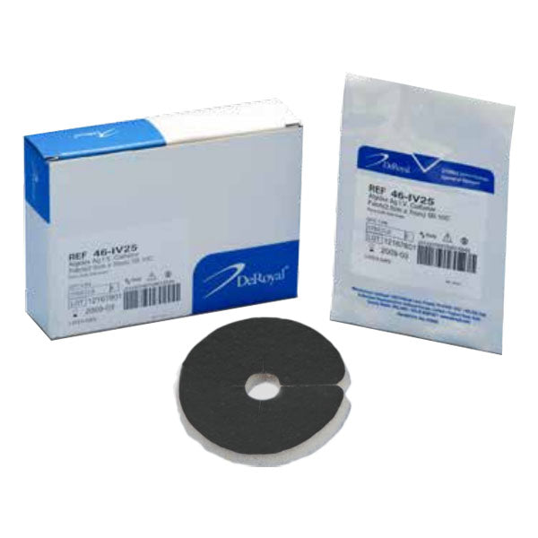 Algidex Ag I.V. PATCH Silver Alginate Catheter Foam Dressing, 1" Disc with 7mm Opening, EA/1
