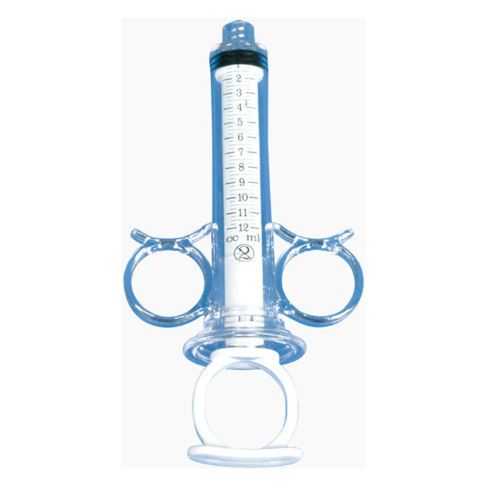 DeRoyal Angiographic 3-Ring Control Syringe, 12 mL, Male Rotator