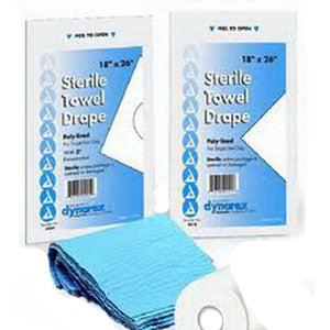 Disposable Towel Drapes, Sterile,Plain,18 X 26, BX/50