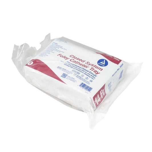Closed Circuit, Closed System Foley Catheter Tray, 14 FR