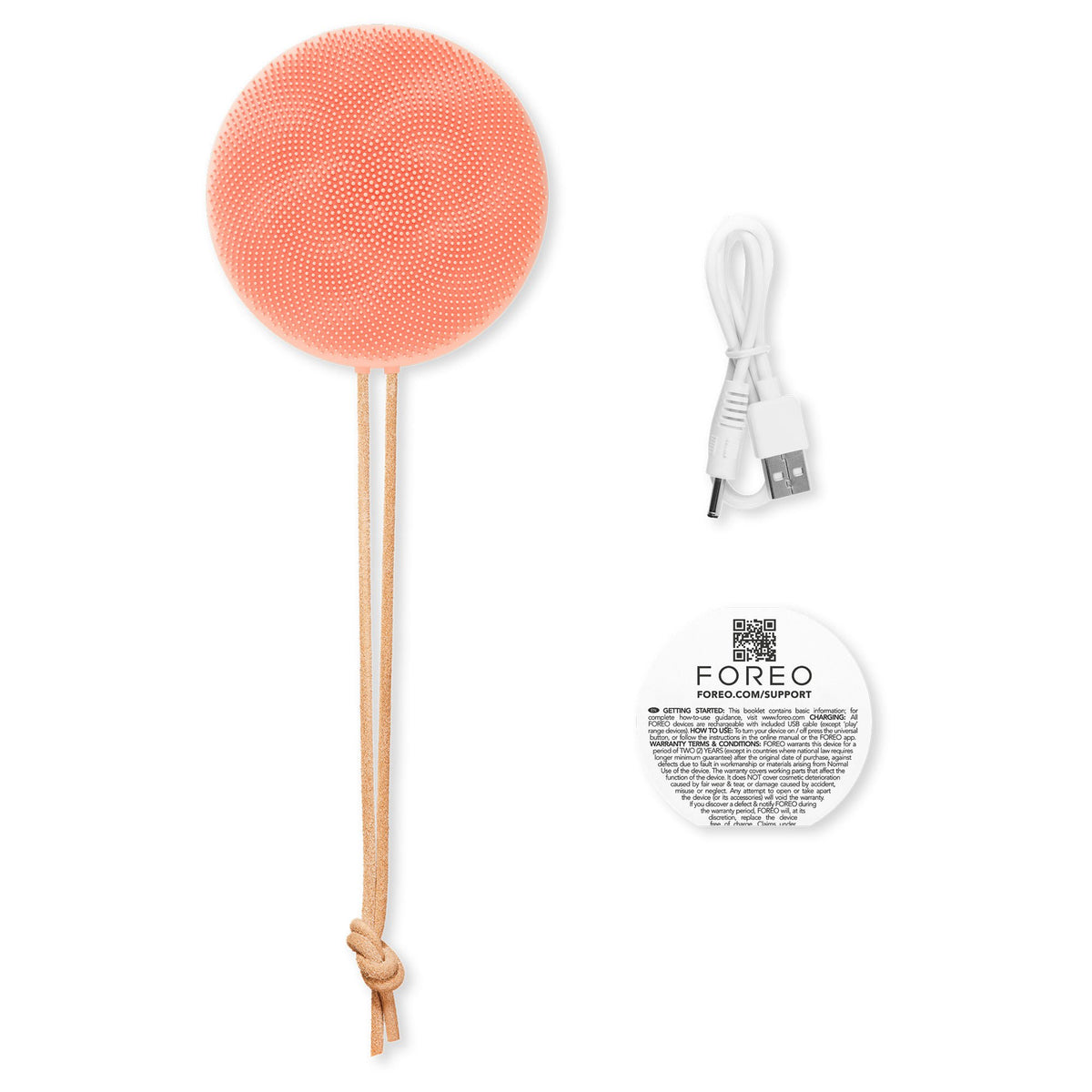 LUNA™ 4 body Massaging Body Brush, Perfect Peach