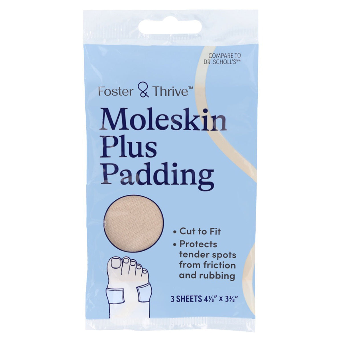 Foster & Thrive™ Moleskin Plus Padding, PK/3