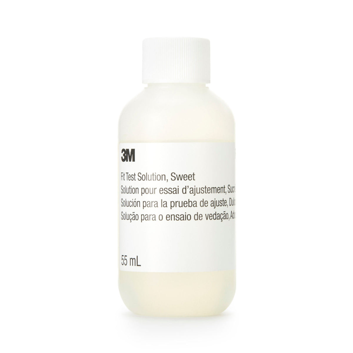 3M Sweet Fit Test Solution, Saccharin Solution, 55 mL, Clear Bottle
