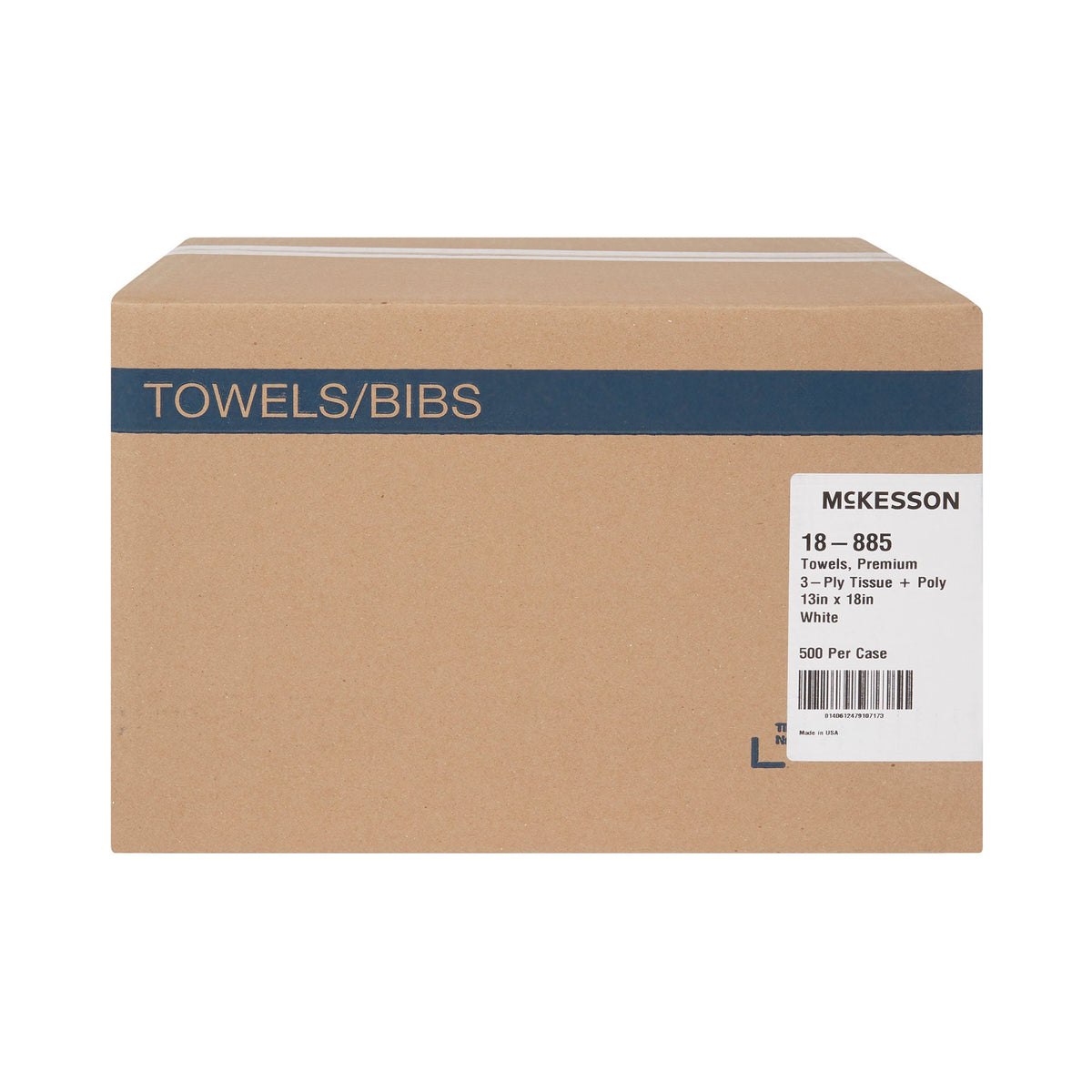 McKesson Nonsterile White Procedure Towel, 13 x 18 Inch