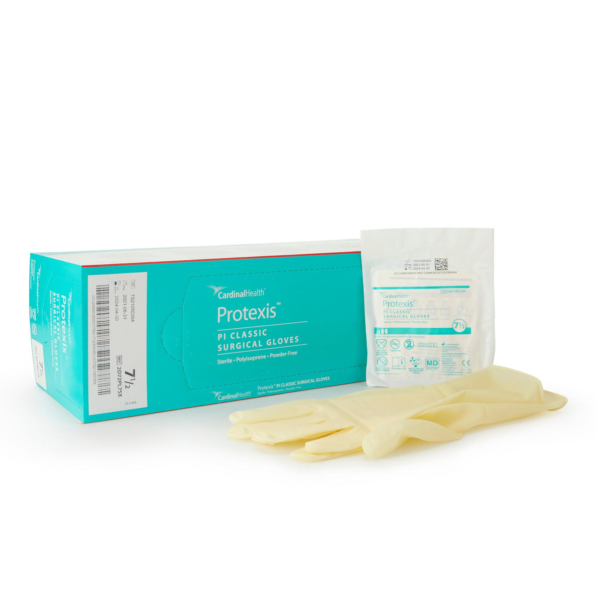Protexis™ PI Classic Polyisoprene Surgical Glove, Size 7.5, Ivory, PR/1