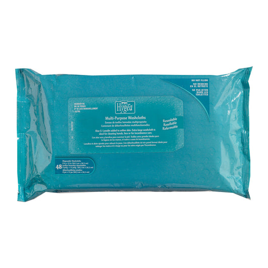 Hygea® Scented Multi-Purpose Personal Cleansing Wipe, 8 x 12 Inch, CS/576