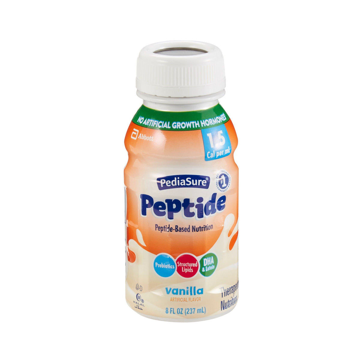 PediaSure® Peptide 1.5 Cal Peptide-Based Nutrition, Vanilla, 8-ounce Bottle, EA/1
