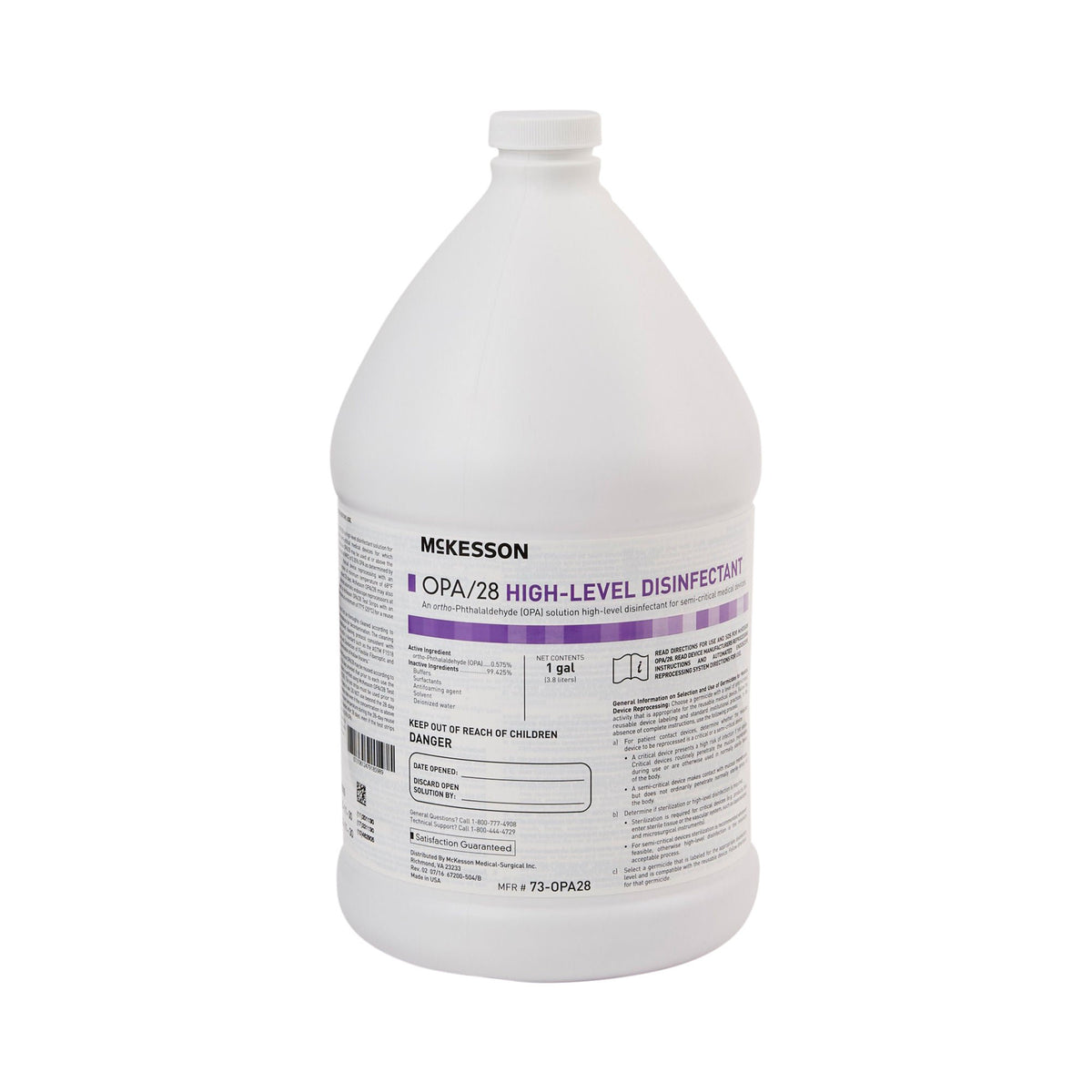 McKesson OPA High Level Disinfectant, 1 gal. Jug, EA/1