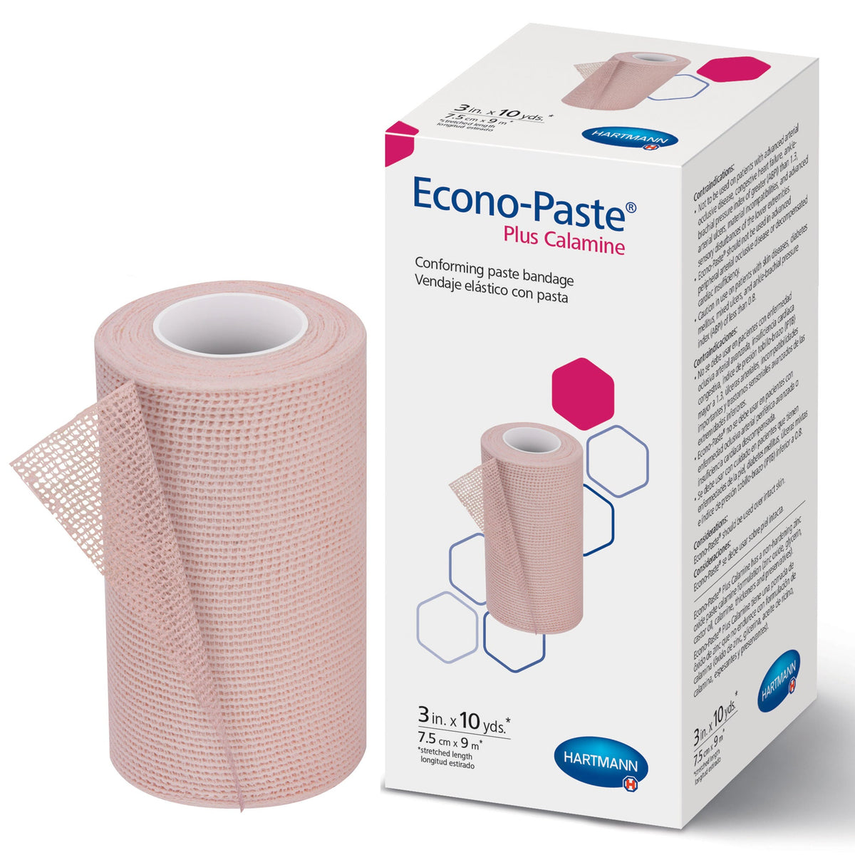 Econo-Paste® Plus Unna Boot, 3 Inch x 10 Yard, BX/1