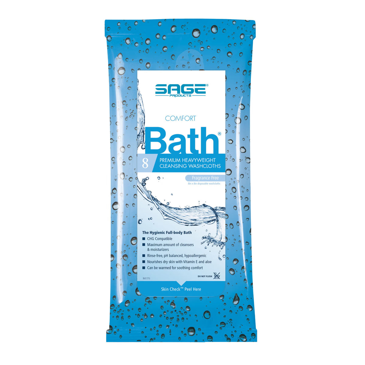 Comfort Bath® Unscented Cleansing Rinse-Free Bath Wipe