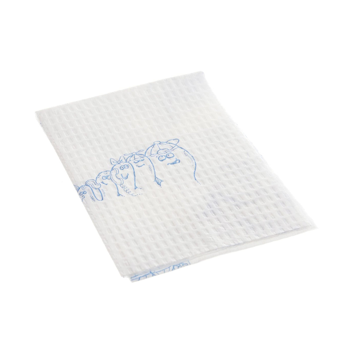 Tidi® Choice White / Blue Cartoon Toes Procedure Towel, 13 x 18 Inch