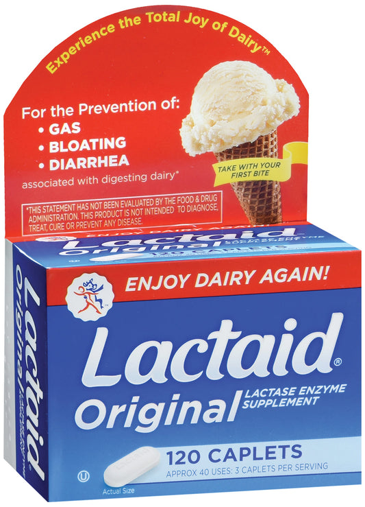 Lactaid® Original Lactase Enzyme Dietary Supplement, BT/1
