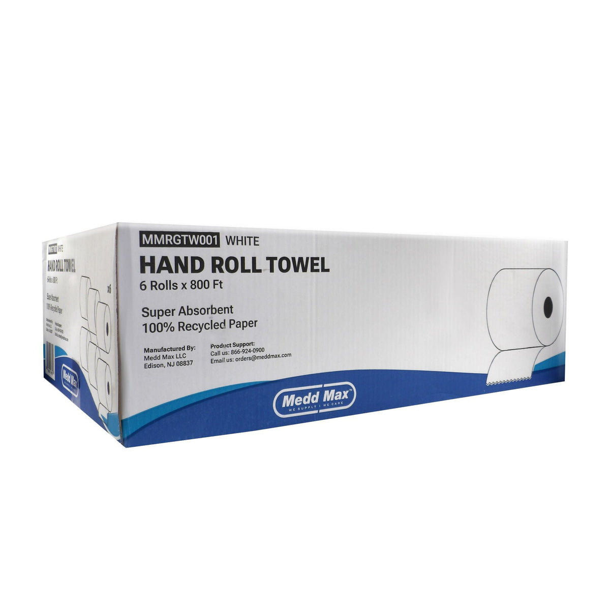Paper Towel Medd Max Hardwound Roll 7-3/4 Inch X 800 Foot