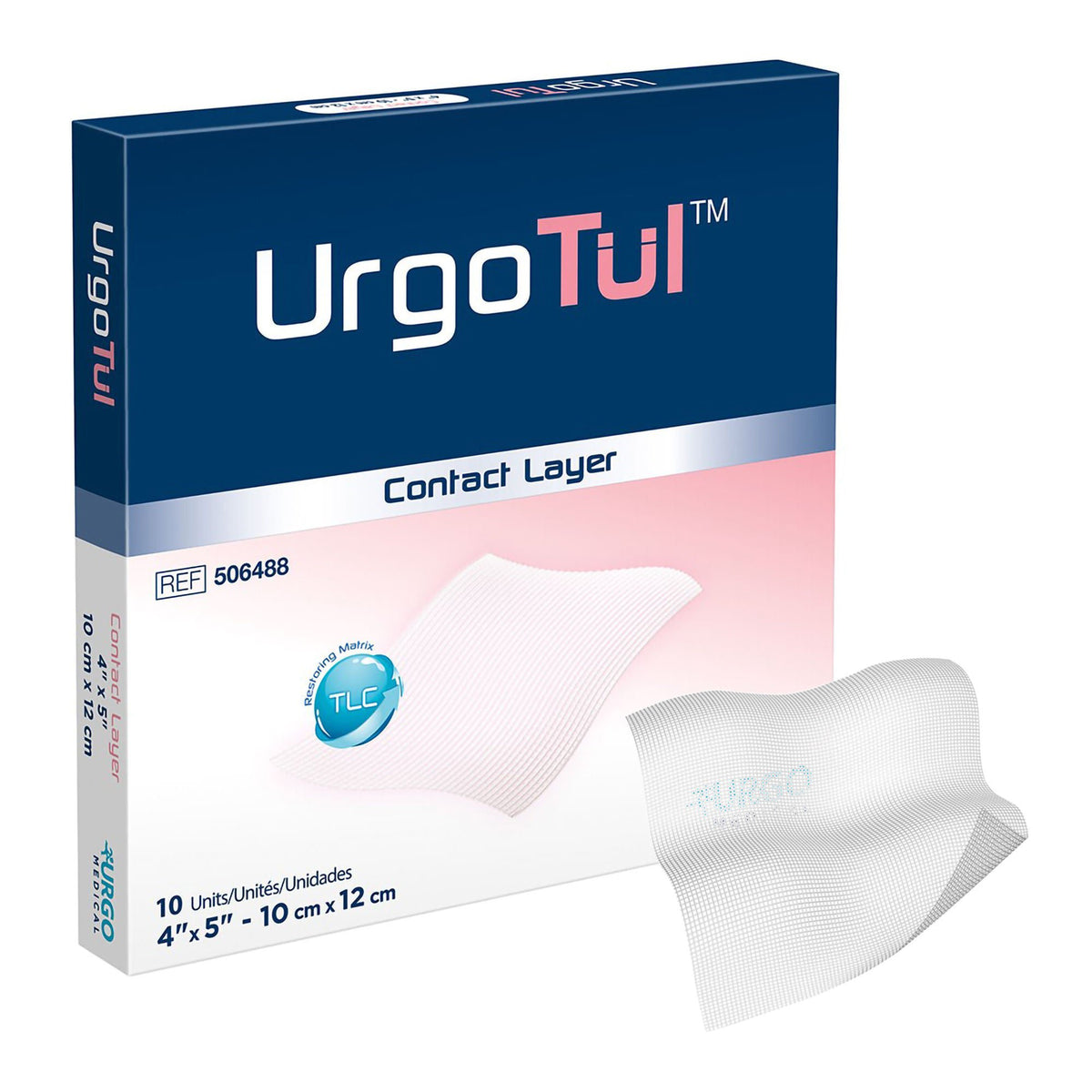 UrgoTul™ Impregnated Contact Layer Dressing, 4 x 5 Inch, BX/10