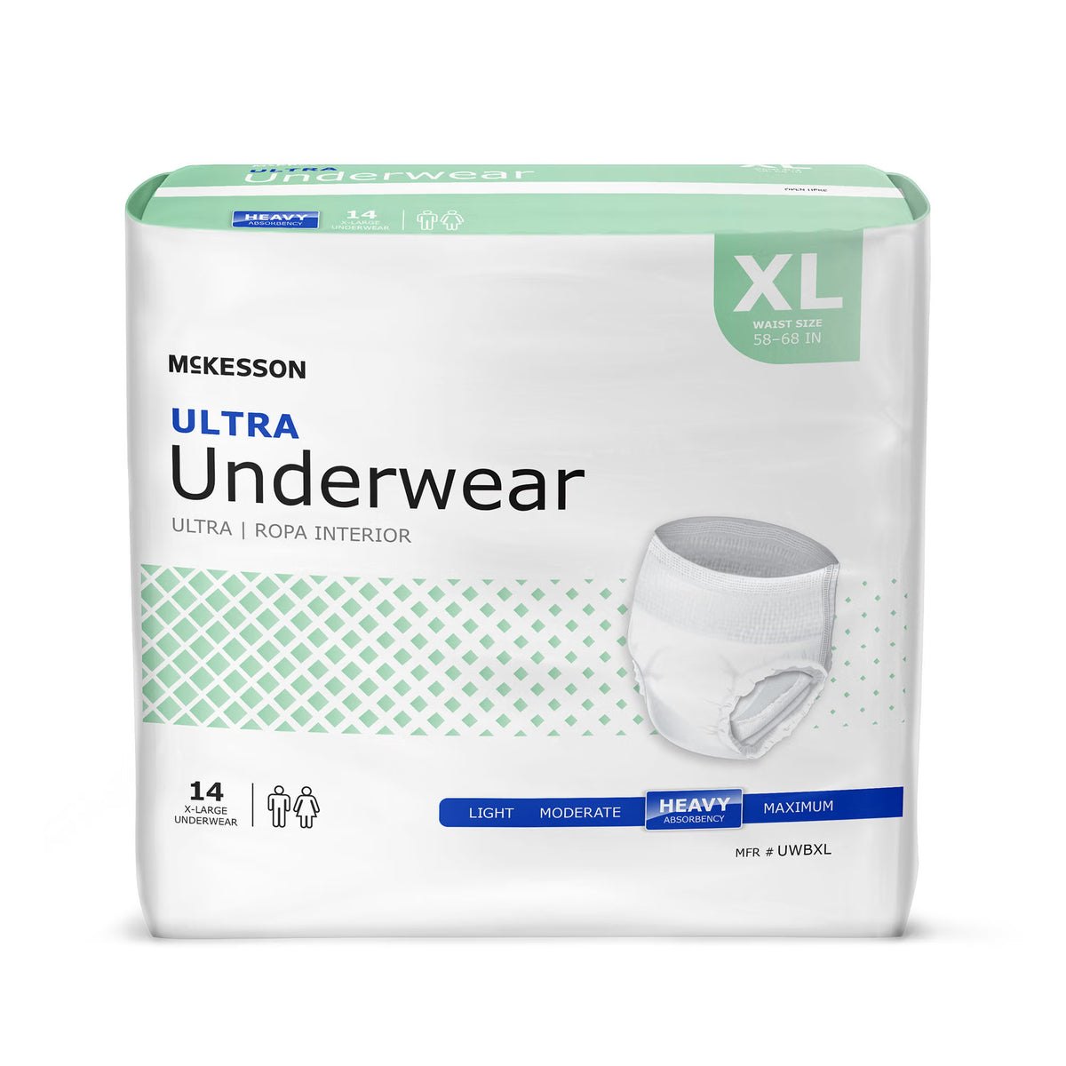 McKesson Ultra Heavy Absorbent Underwear, X-Large, BG/1