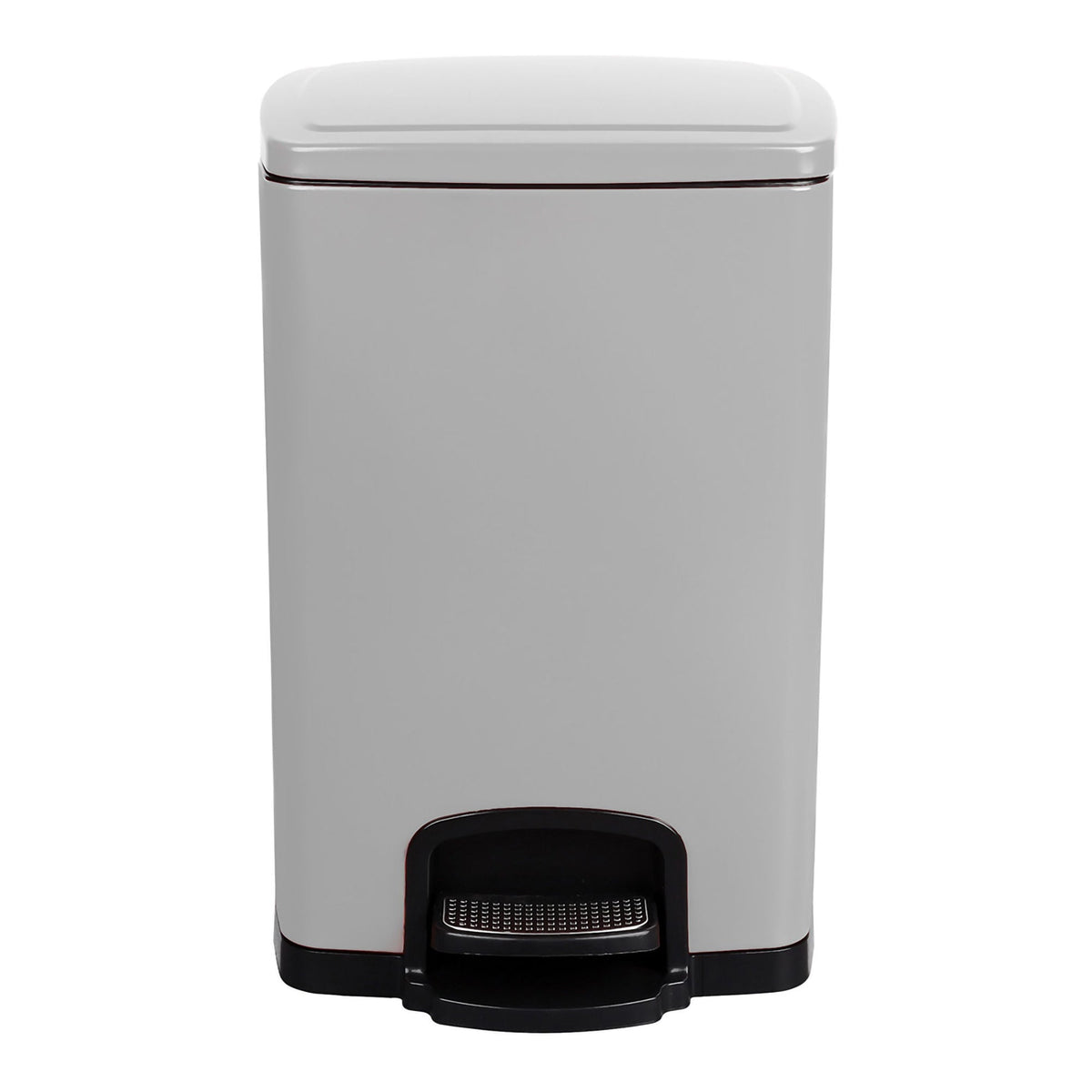 McKesson White Square Step-On Trash Can, 5 gallon, CS/1