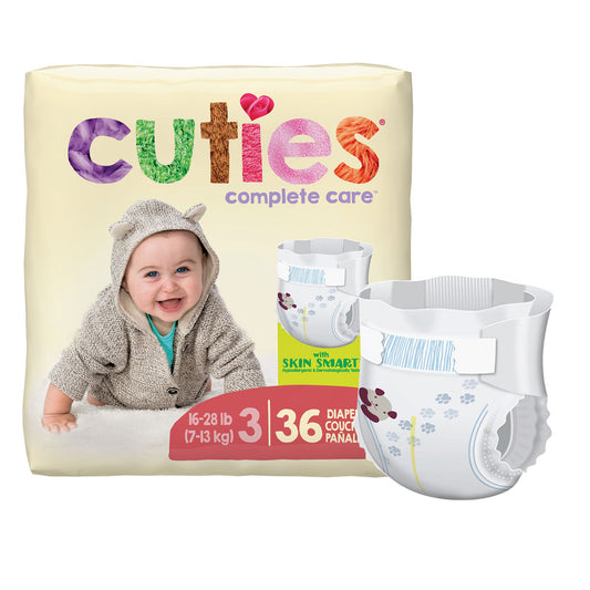 Cuties® Premium Diaper, Size 3, CS/4