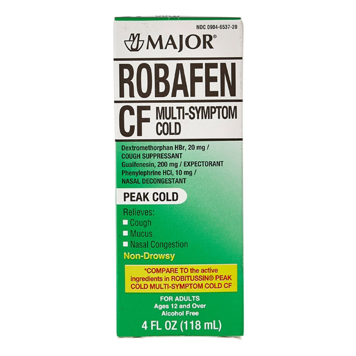Robafen® CF Multisymptom Cough Suppressant & Nasal Decongestant, 4-ounce Bottle, EA/1