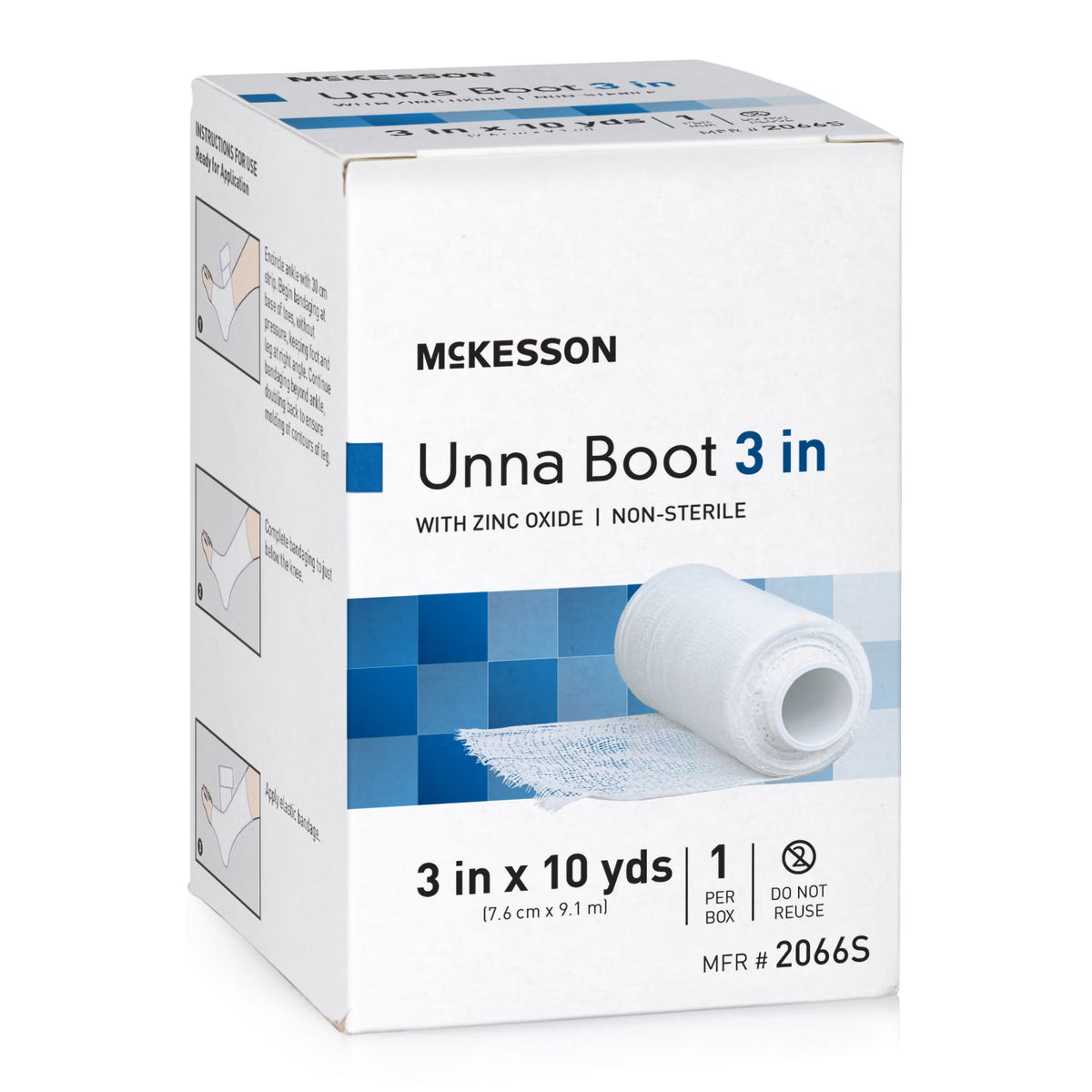 McKesson Zinc Oxide Unna Boot, 3 Inch x 10 Yard, EA/1