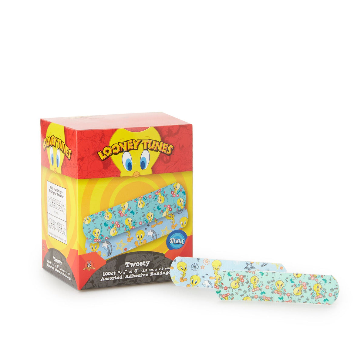 Looney Tunes™ Stat Strip® Tweety Design Adhesive Strip, ¾ x 3 Inch, BX/1