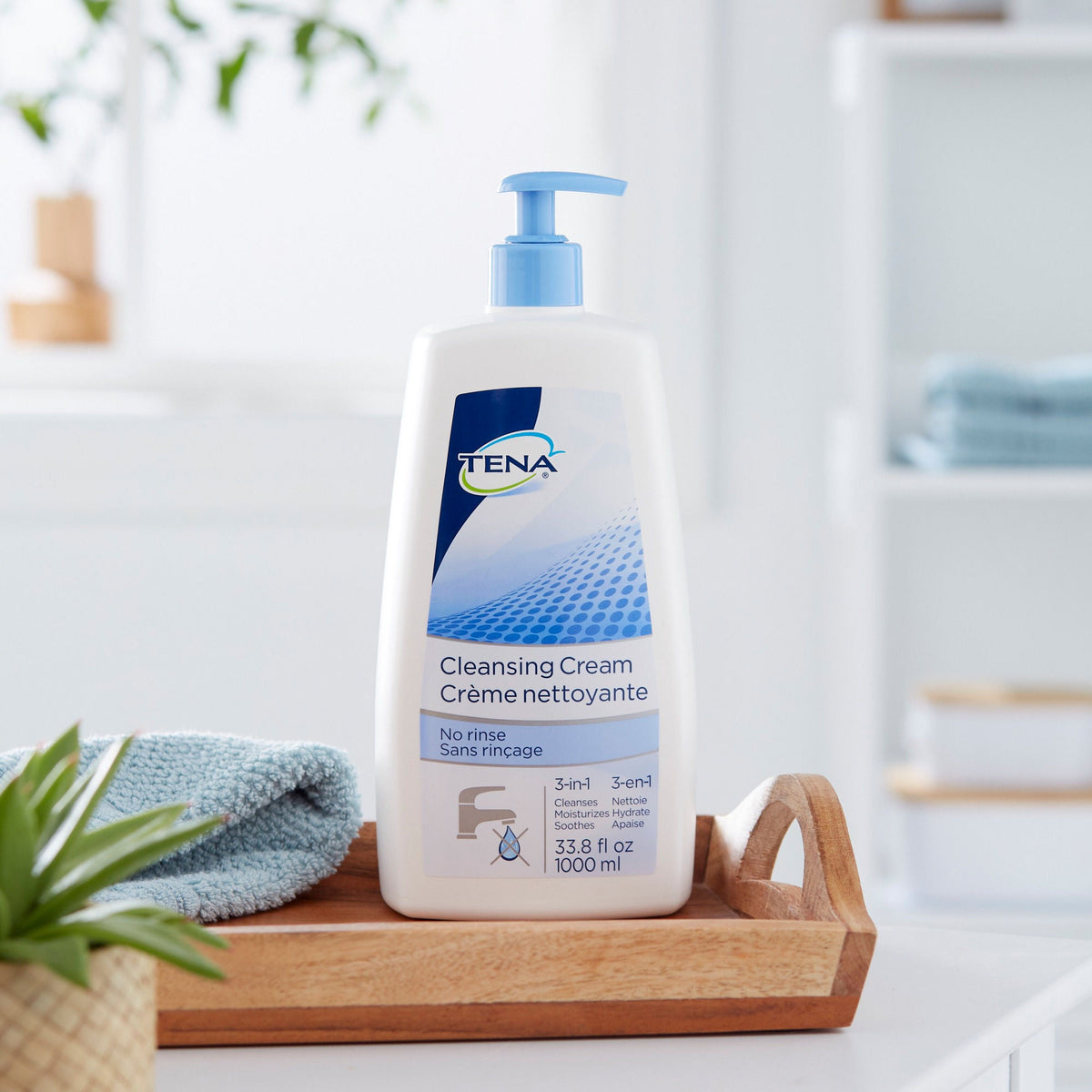 Tena® Body Wash Cleansing Cream, Alcohol-Free 3-in-1 Formula, Scented, 1,000 mL