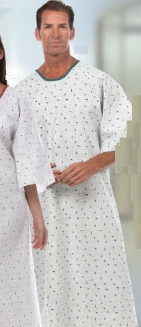 Reusable Patient Exam Gown, Medium / Large, Light Blue, EA/1