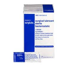 Surgilube Surgical Lubricant, 3 g foilpac Packet, Sterile