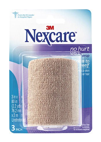 3M™ Nexcare™ No Hurt Hypoallergenic Medical Tape, 3 Inch x 2.2 Yard, Tan, EA/1