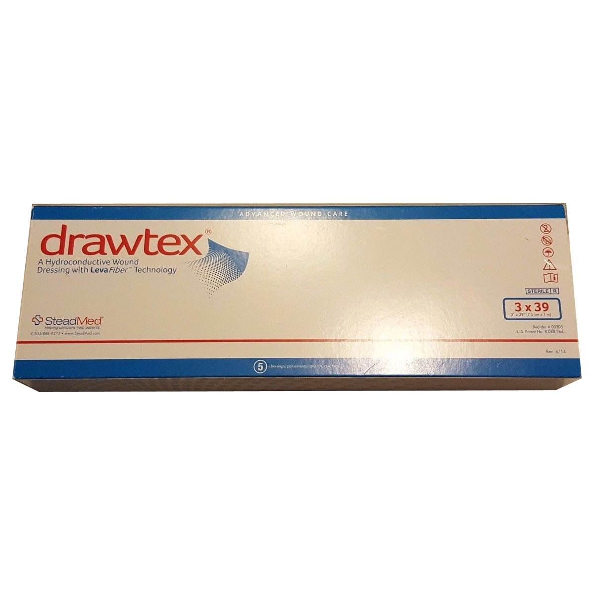 Drawtex Hydroconductive Wound Dressing, 3" x 39"