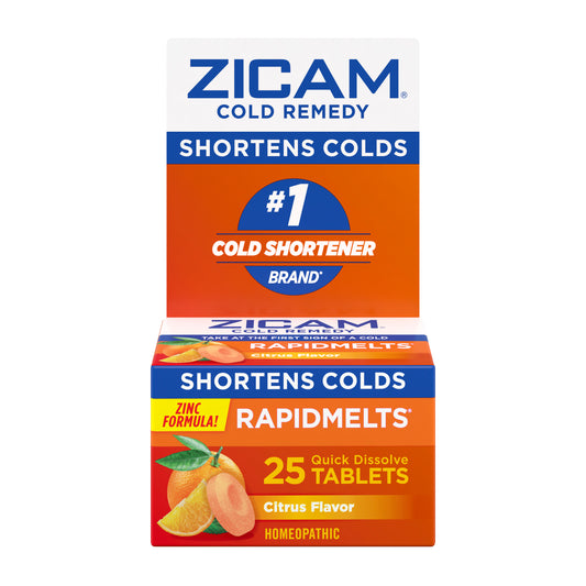 Zicam Cold Remedy Rapidmelts, Citrus, 25 ct.
