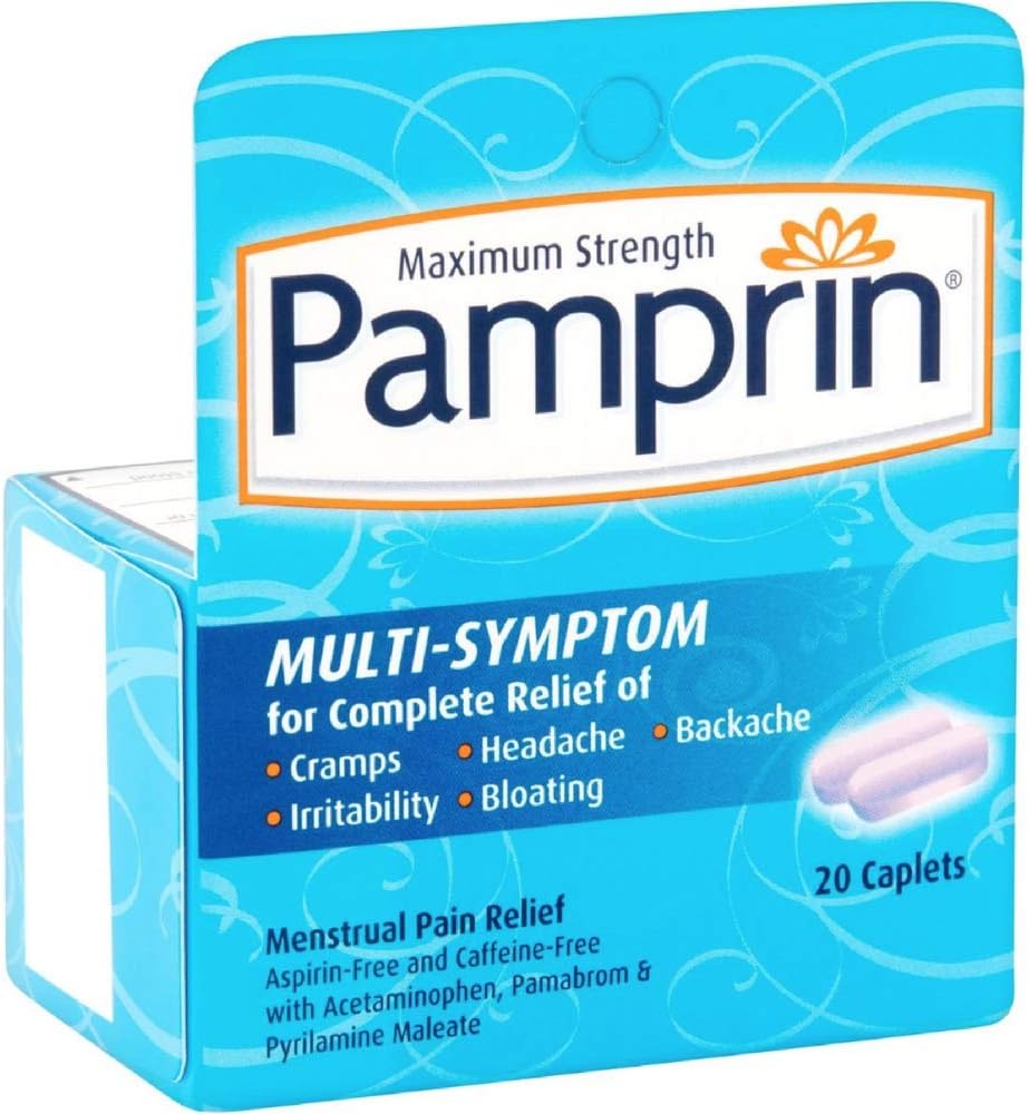 Pamprin Multi-Symptom Caplets, 20 ct - REPLACES EMH30031, EA/1