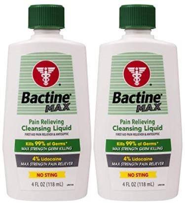 Bactine Max Wound Wash Liquid, Benzalkonium, Flip Cap, 8 oz