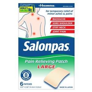 Salonpas Pain Relieving Patch, Large, 6 ct