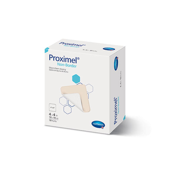 Proximel Silicone Foam Dressing with No Border, 6" x 6"
