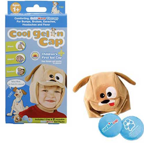 Cool Gel N Cap Kids Ice and Heat Packs with First Aid Cap, Toby The Puppy, EA/1