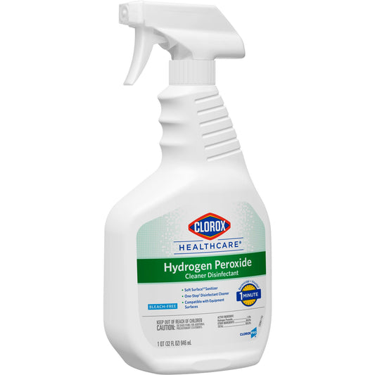 Clorox Healthcare® Hydrogen Peroxide Cleaner Disinfectant, Spray Bottle, 32 oz., EA/1