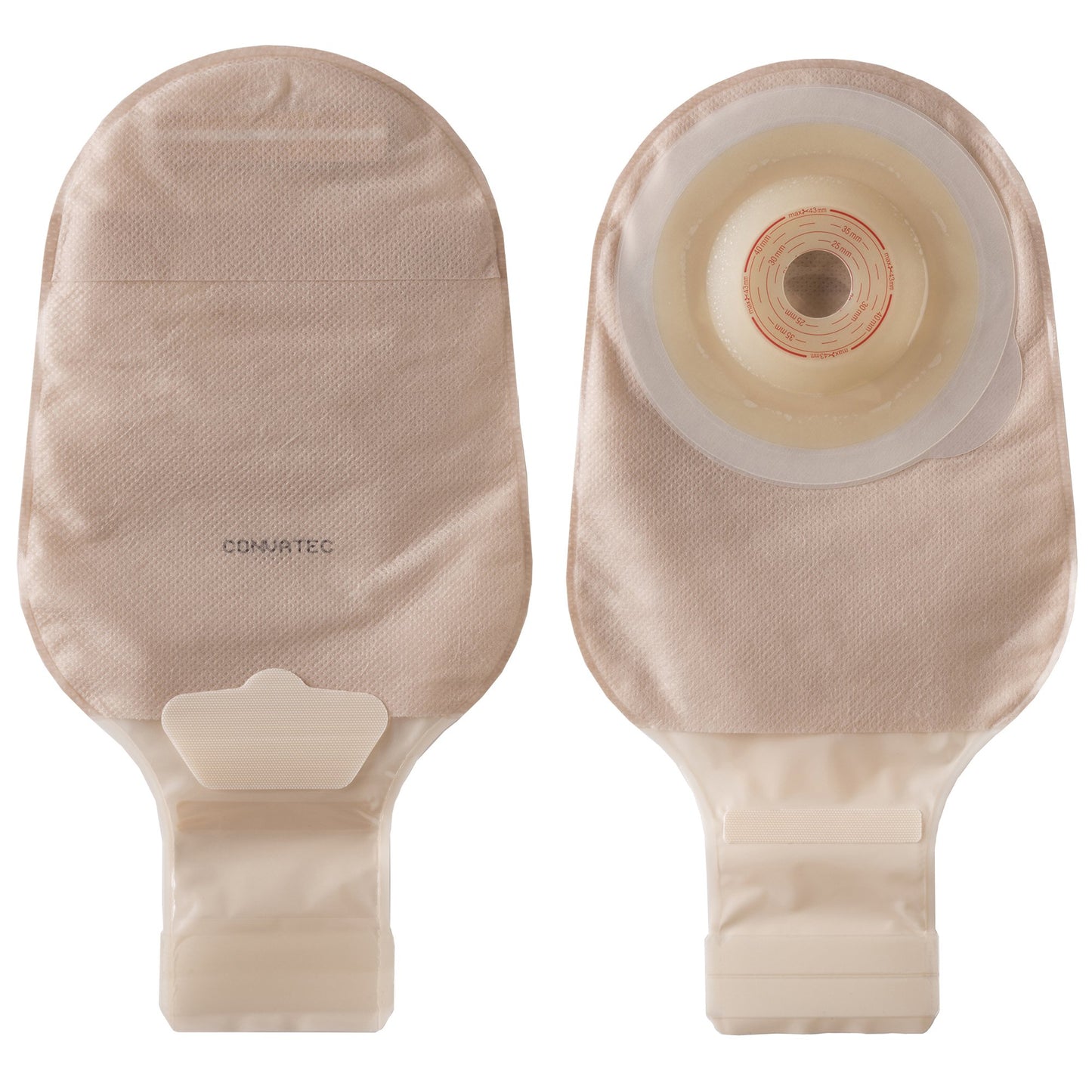 POUCH, DRN ESTEEM+ FLEX CONVEXV2 CUT-TO-FIT 20-35MM (10/BX)