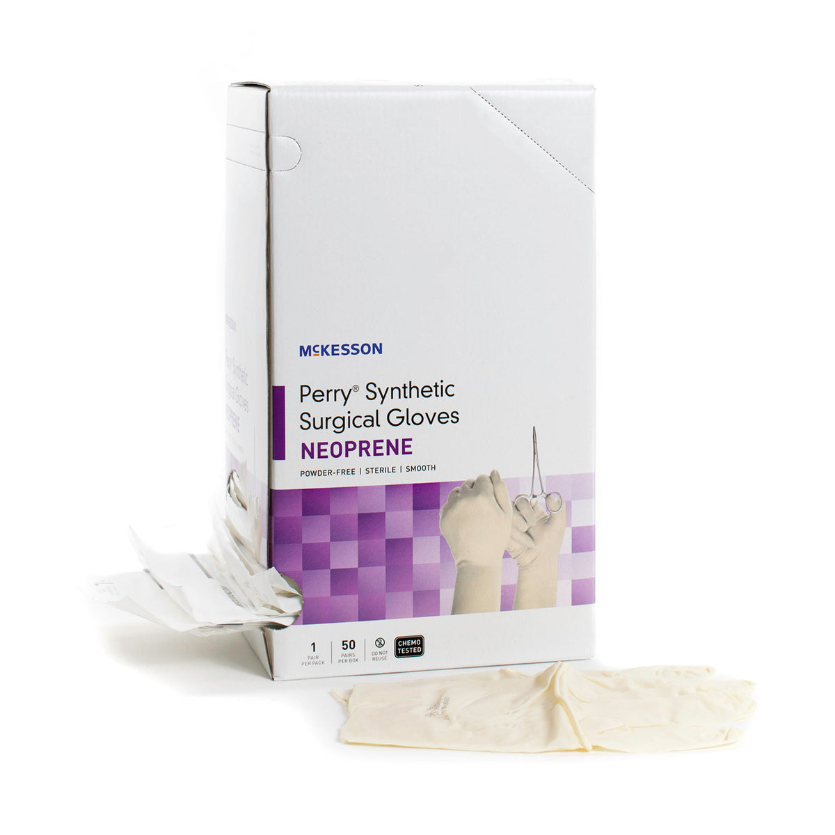 McKesson Perry® Polychloroprene Surgical Glove, Size 8, Cream, BX/50