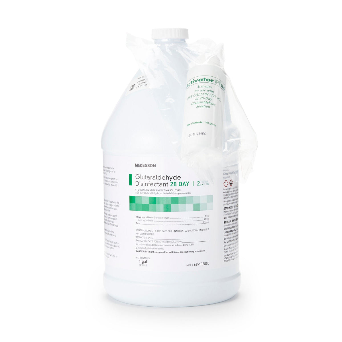 McKesson Glutaraldehyde High Level Disinfectant, 1-gallon Jug, CS/4