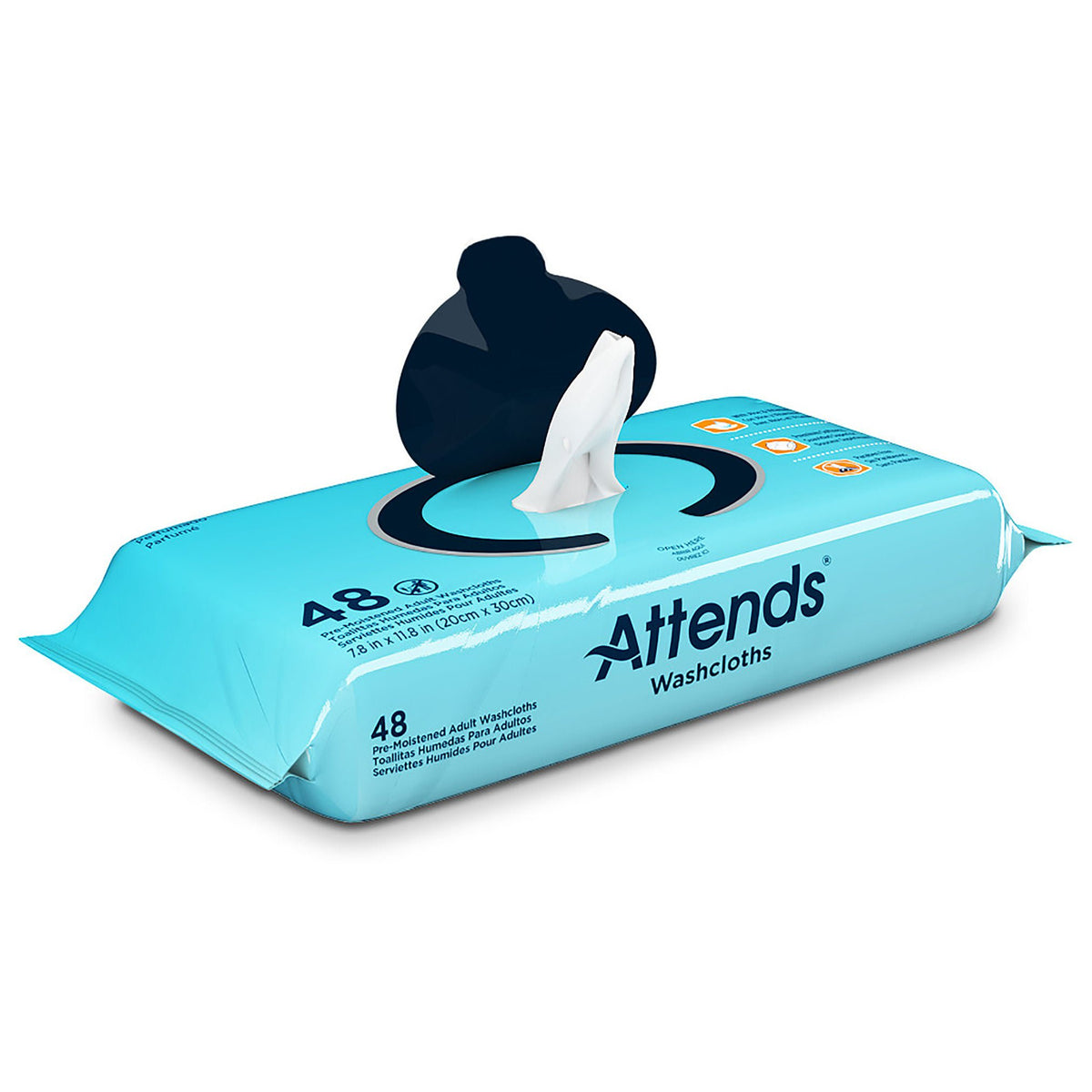 Attends® Scented Personal Cleansing Wipes with Aloe and Vitamin E, CS/12