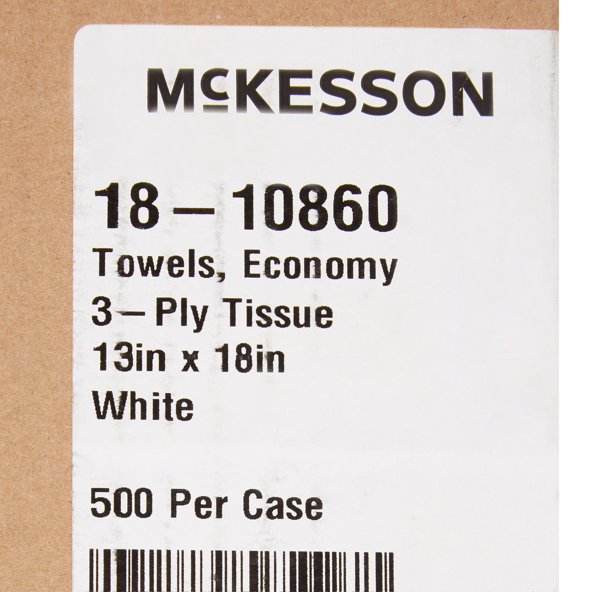 McKesson Nonsterile White Procedure Towels, 13 x 18 Inch