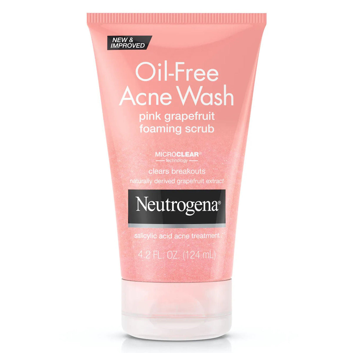 Neutrogena® Oil-Free Acne Wash Pink Grapefruit Foaming Scrub, 4.2-ounce Tube, EA/1