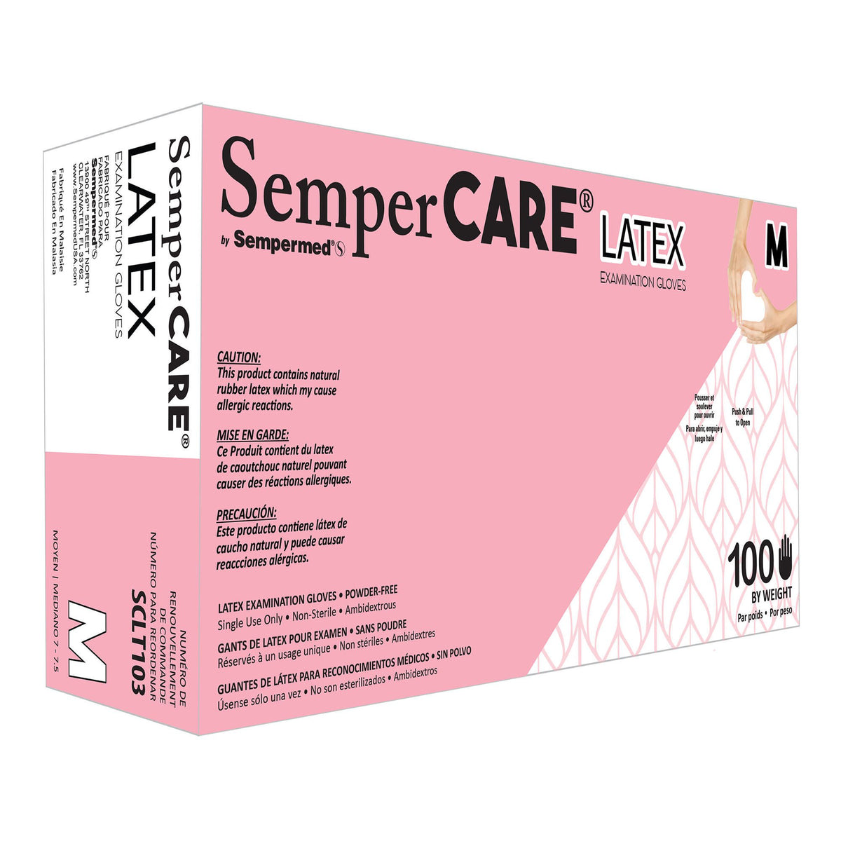 GLOVE, EXAM LTX MED N/S (100/BX 10BX/CS), BX/100