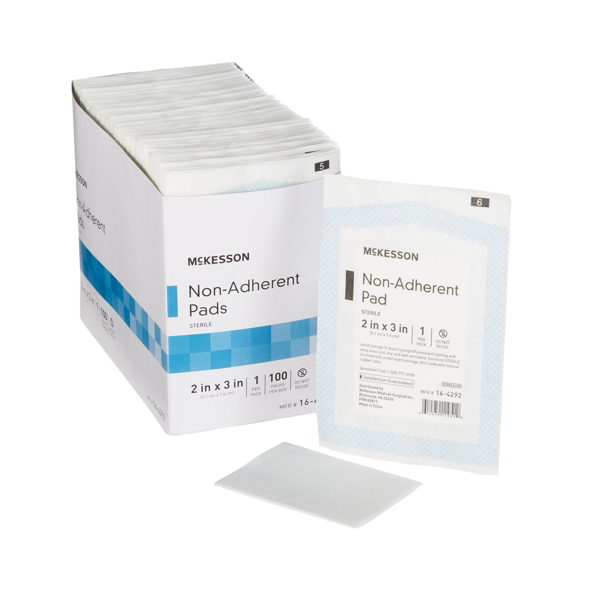 McKesson Nonadherent Dressing, 2 x 3 Inch, BX/100