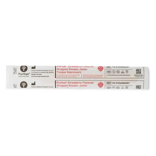 Puritan® Tongue Depressor, Strawberry Flavor, 5.5 inches long, CS/1000