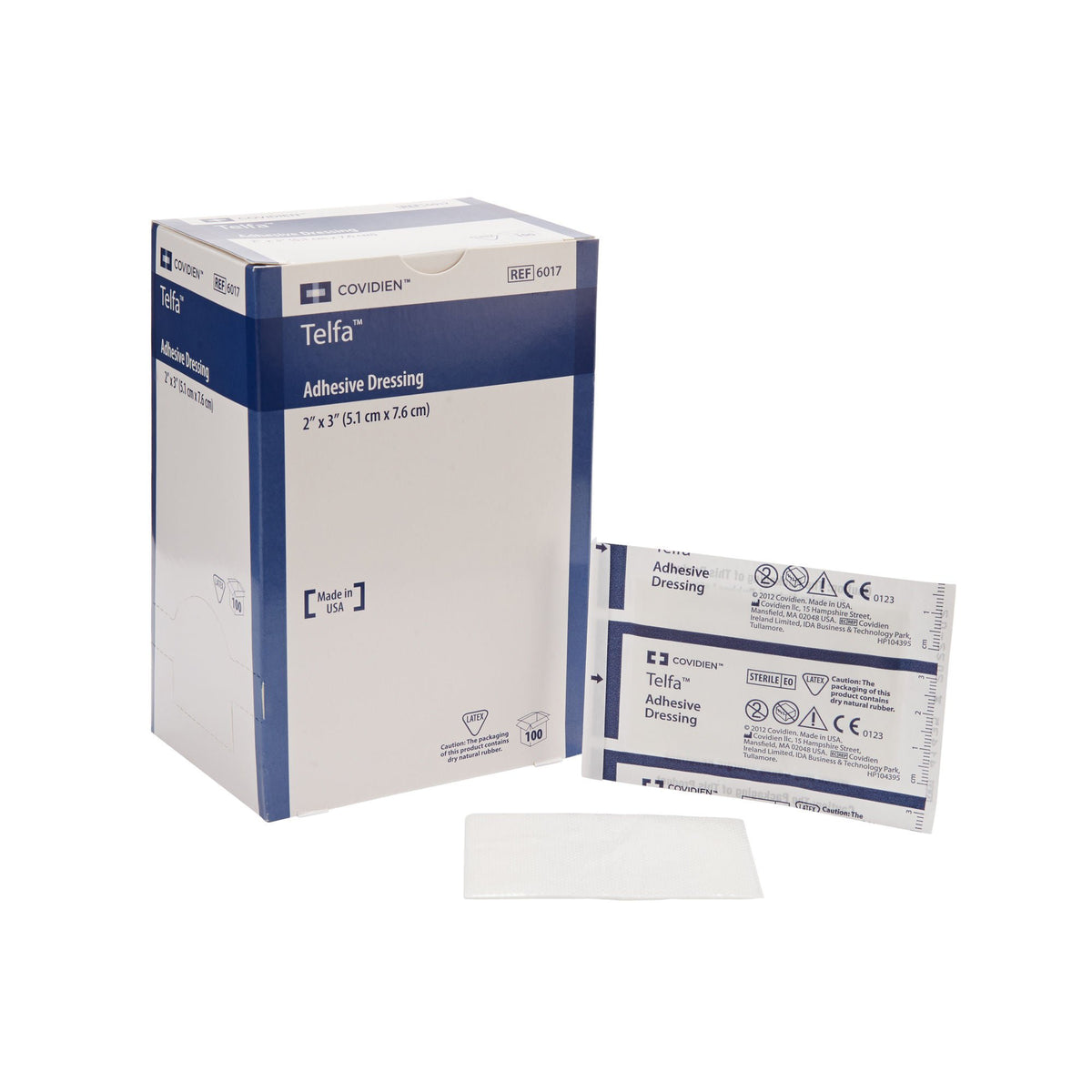 Telfa™ White Adhesive Dressing, 2 x 3 Inch, CS/2400