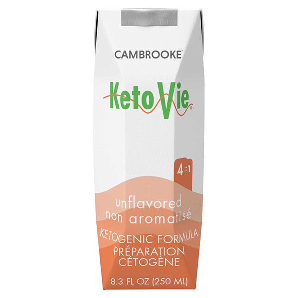 KetoVie 4:1 Ready To Drink Nutrionally Complete Ketogenic Formula 8.3 oz, Unflavored