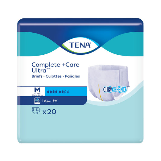 TENA Complete +Care Ultra™ Briefs with CurvDefence™, Medium, CS/80