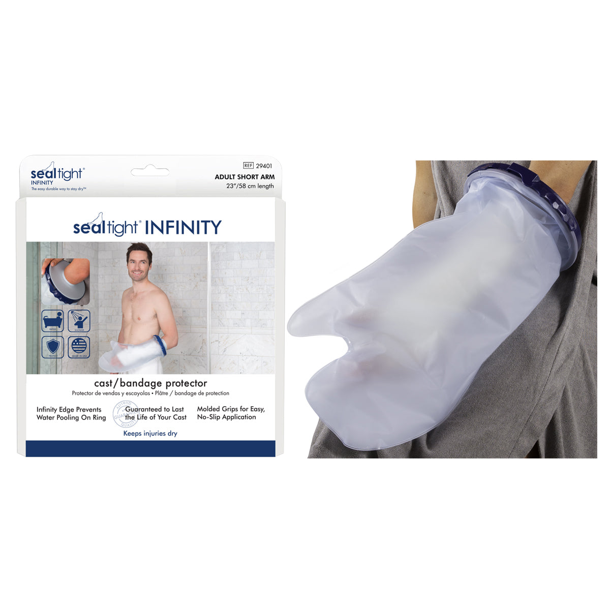 Seal-Tight Infinity Cast Protector Adult Short Arm, EA/1