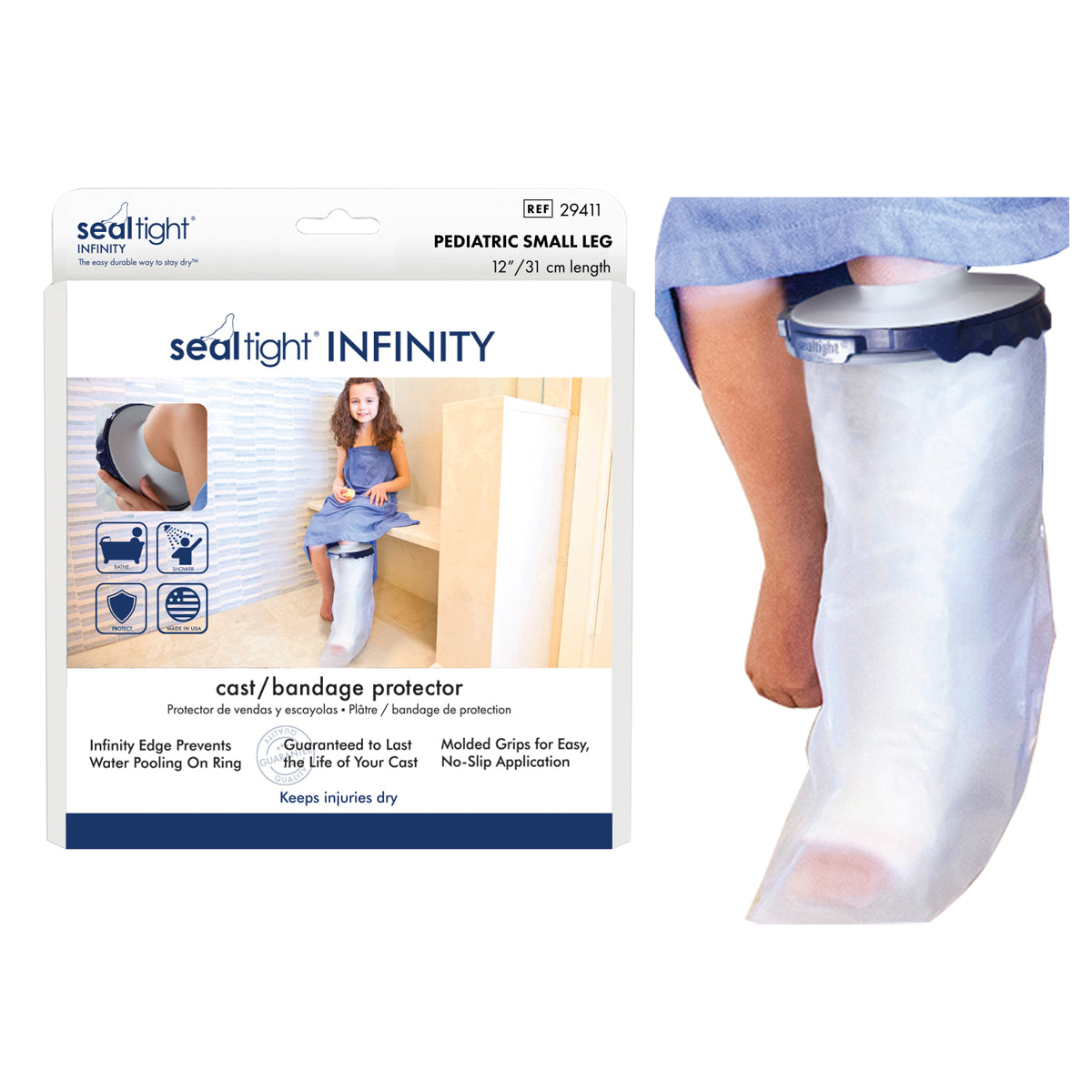 Seal-Tight Infinity Cast Protector Pediatric Small Leg